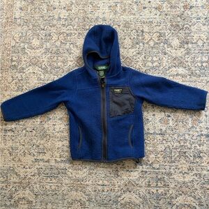 L.L. Bean Kids Navy Fleece Hoodie